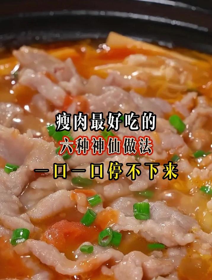瘦肉最好吃的六种神仙做法最后一道嘎嘎好吃