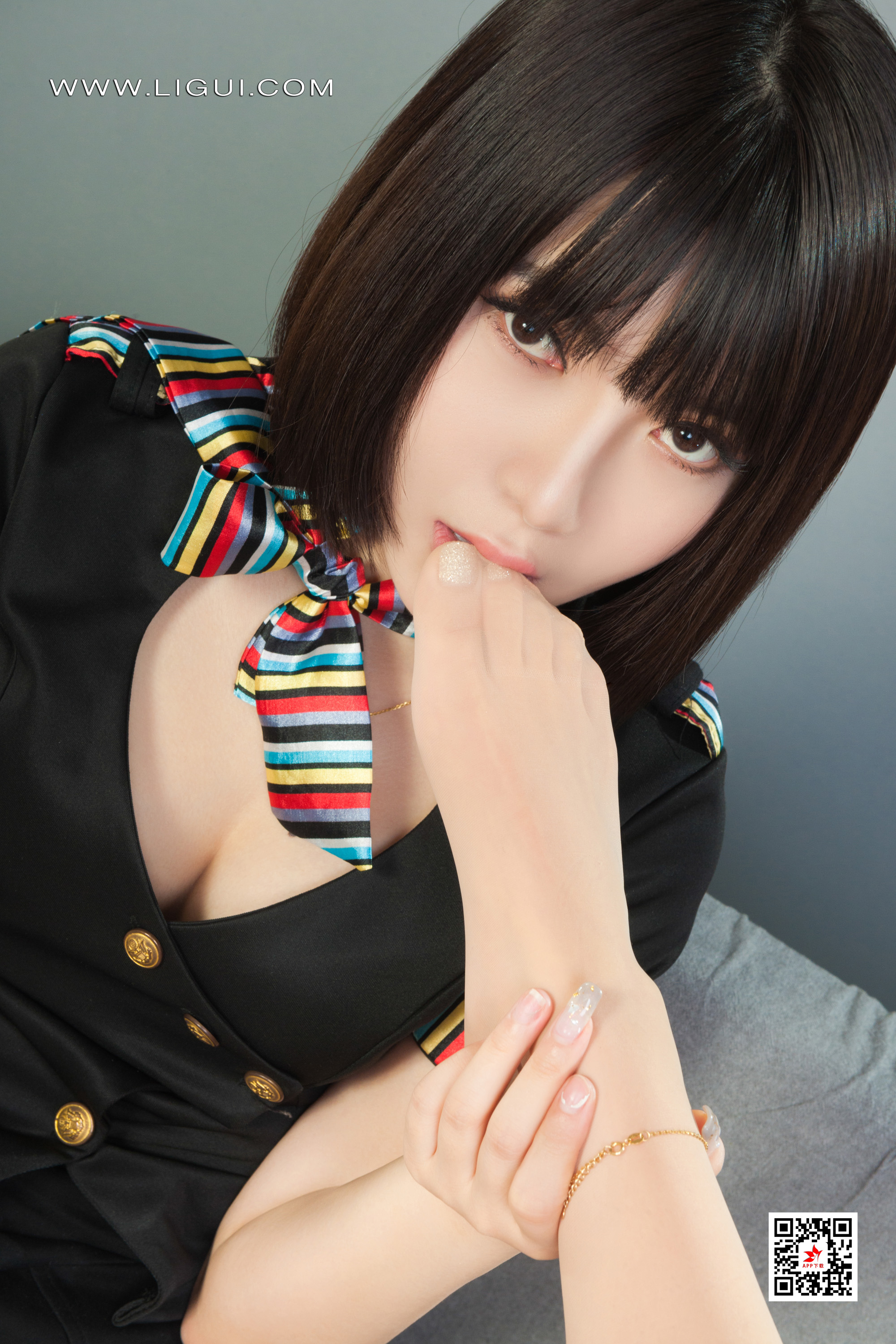 图片[23]-[Ligui丽柜] 2022.04.14 网络丽人 Model 汐汐&小七-六色网