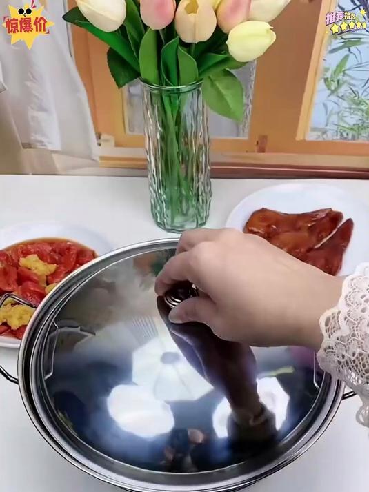 家用多用途酒精炉！加厚不锈钢大号锅，干锅火锅汤锅全能驾驭