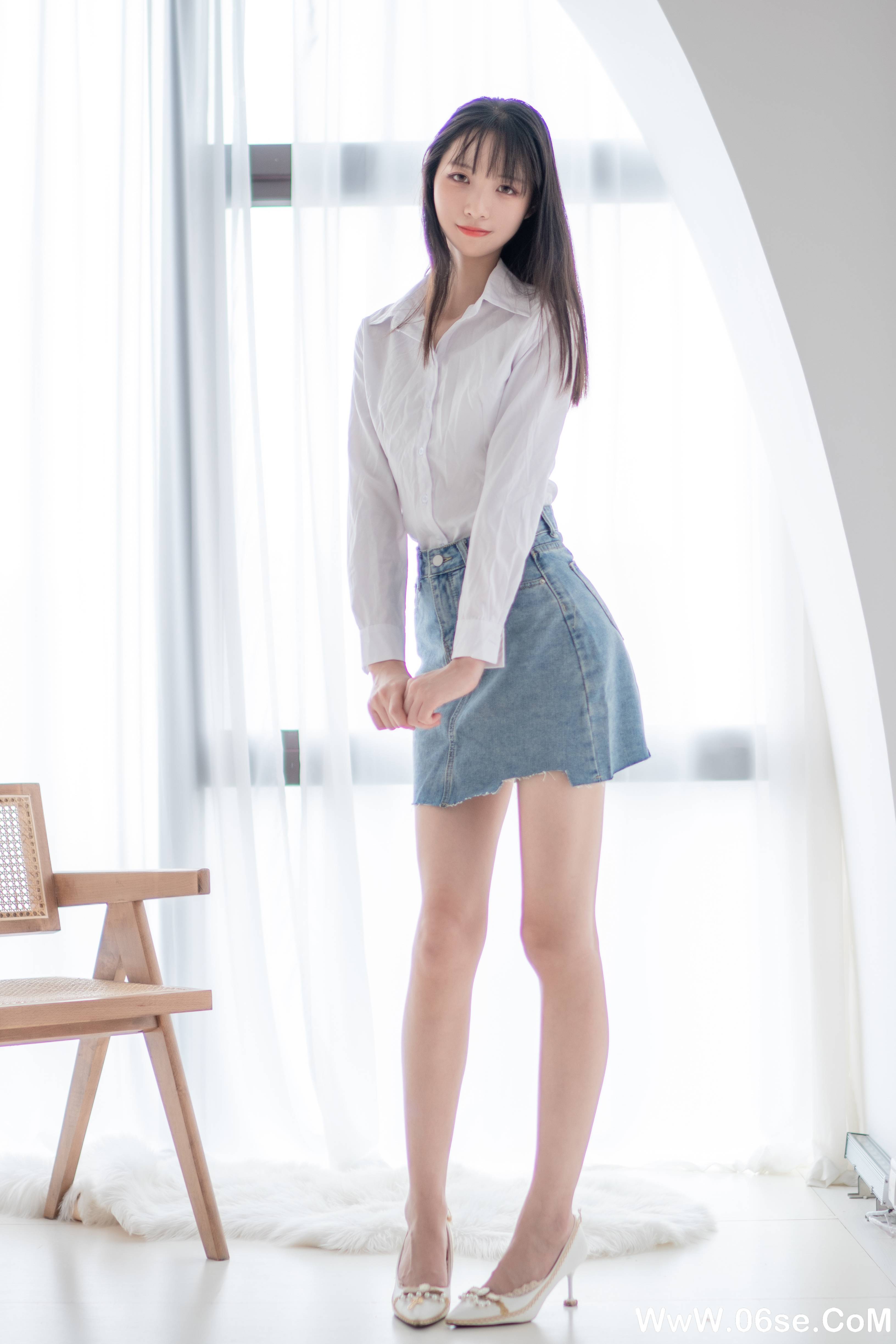 图片[23]-西瓜少女 NO.017 –  衬衫牛仔裙 [61P297M]-六色网