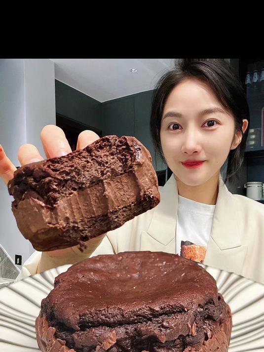美食vlog可以冻啃的可可冰激凌蛋糕低卡版