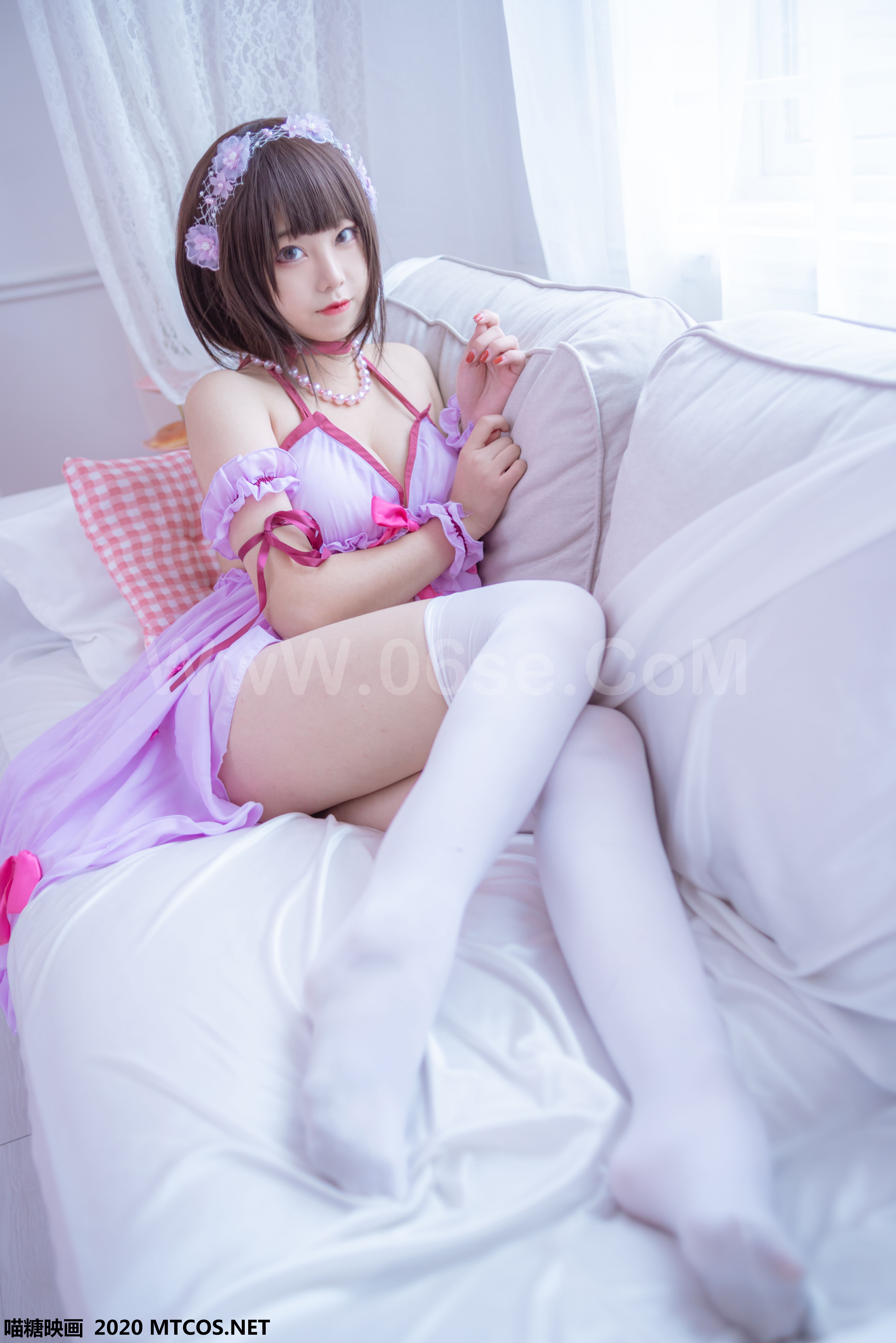 图片[23]-[MTCos] 喵糖映画 Vol.109 蜜汁猫裘 索尼子和服-六色网