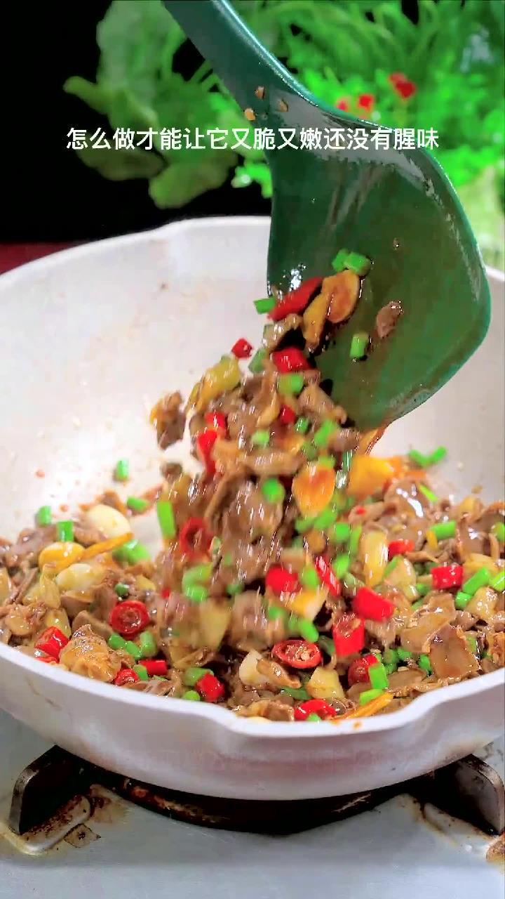 小炒鸡杂,在家里制作鸡杂如何没有腥味