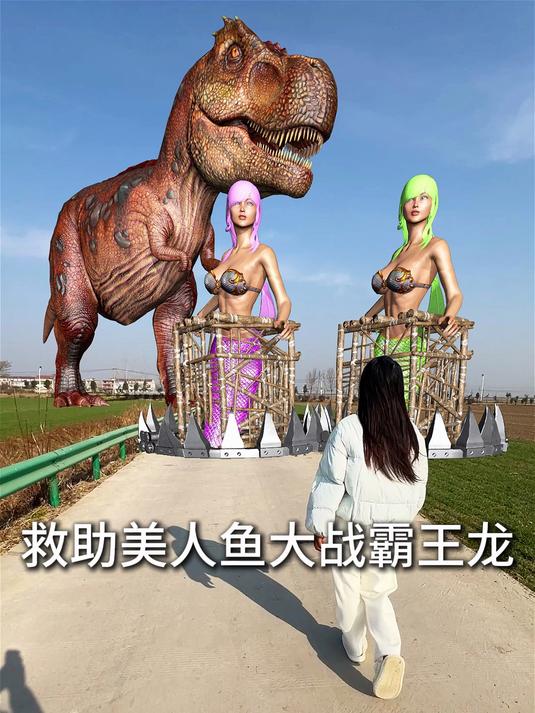 大战霸王龙救出美人鱼