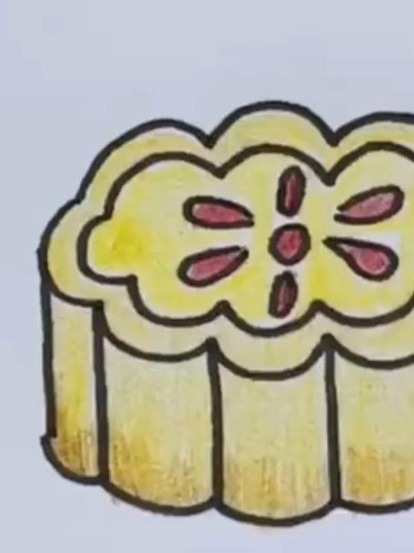 月饼简笔画