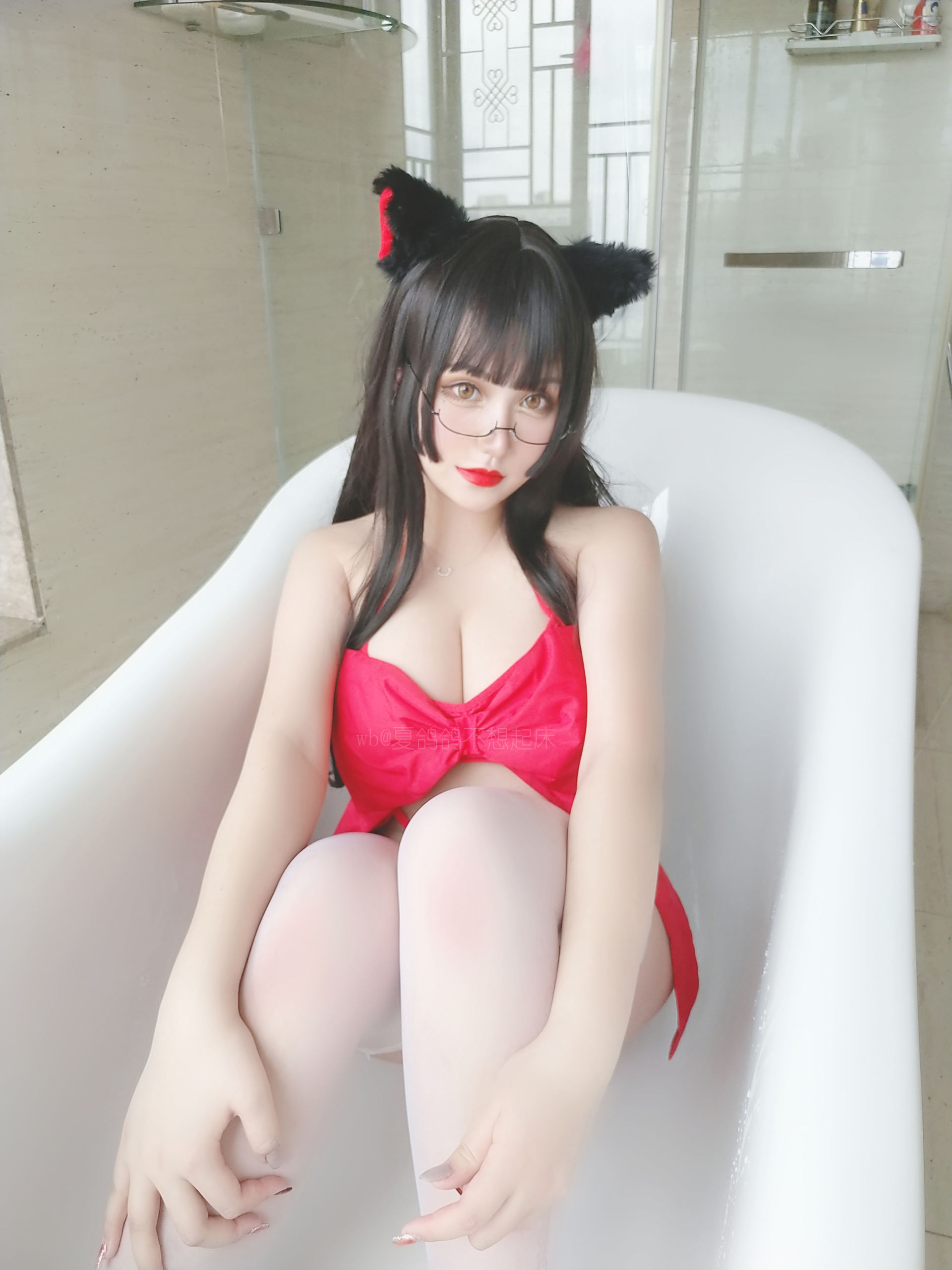 图片[22]-夏鸽鸽不想起床 NO.011 – 红丝带[36P+3V75M]-六色网