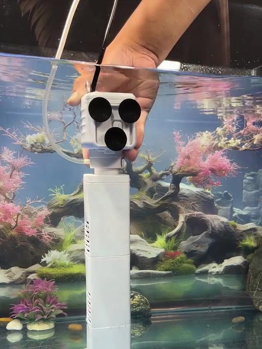鱼缸内置四合一过滤器,打氧加过滤,新手养鱼必备