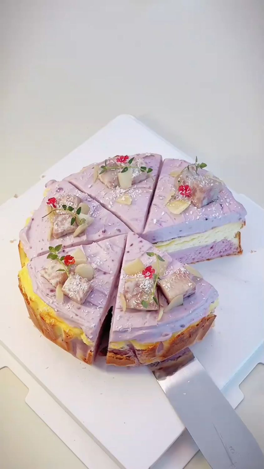 芋泥巴斯克蛋糕这样做