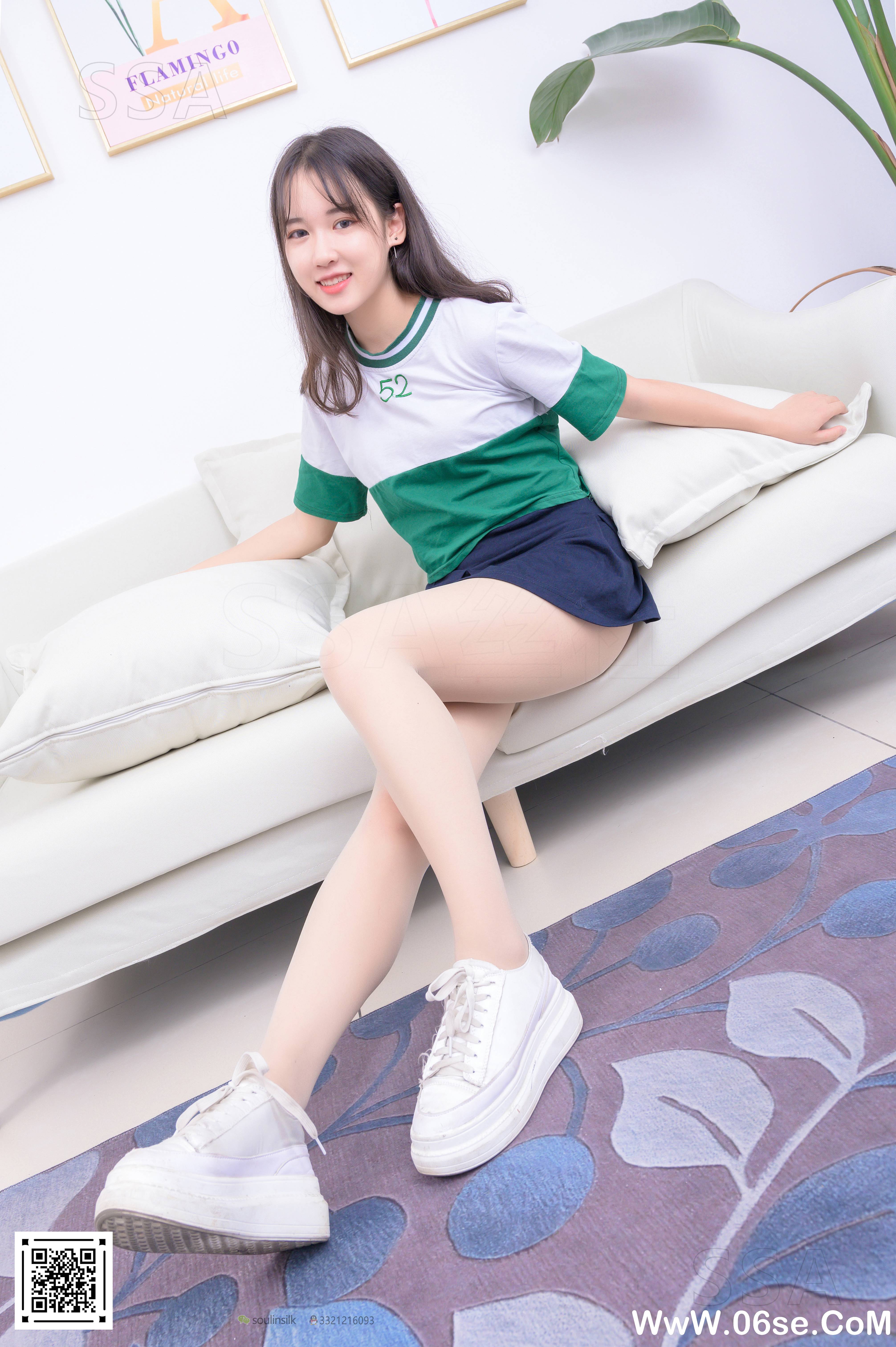 图片[8]-[SSA丝社] NO.215 小夏 齐臀短裙（上）[99P1.22G]-六色网