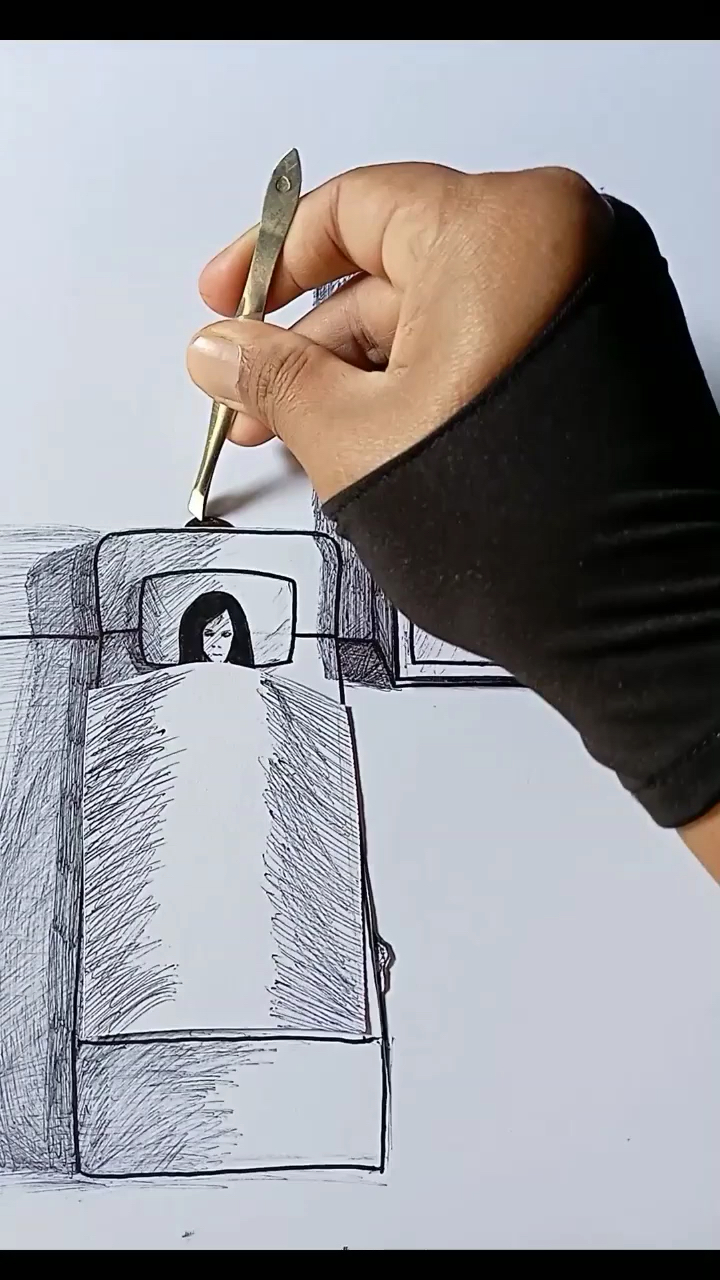 分享一个我的素描作品