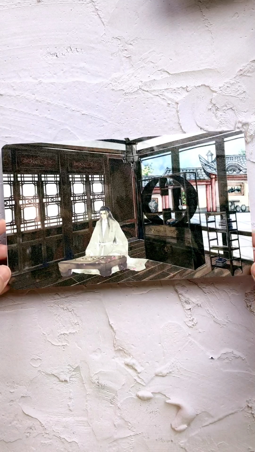 鱼鱼教你贴出古风室内拼贴