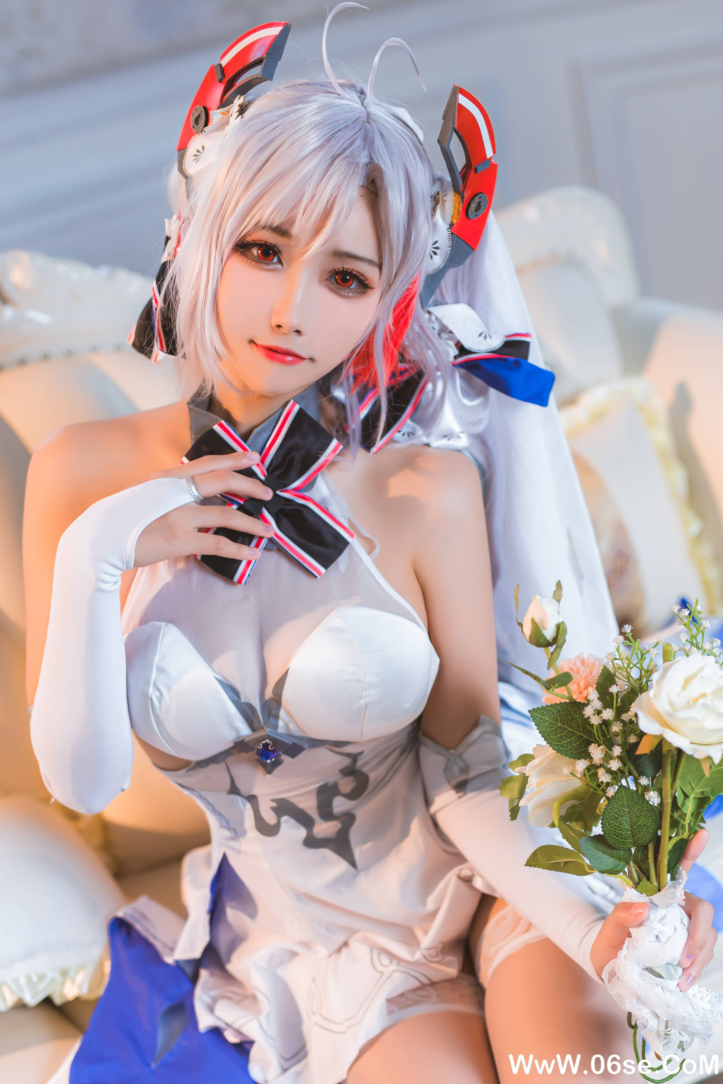 图片[15]-Momoko葵葵 NO.034 — 欧根之花嫁[20P109M]-六色网