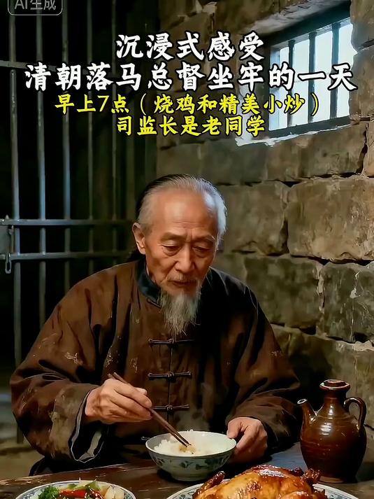 沉浸式感受清朝落马总督坐牢的一天!精美小炒只是早餐!