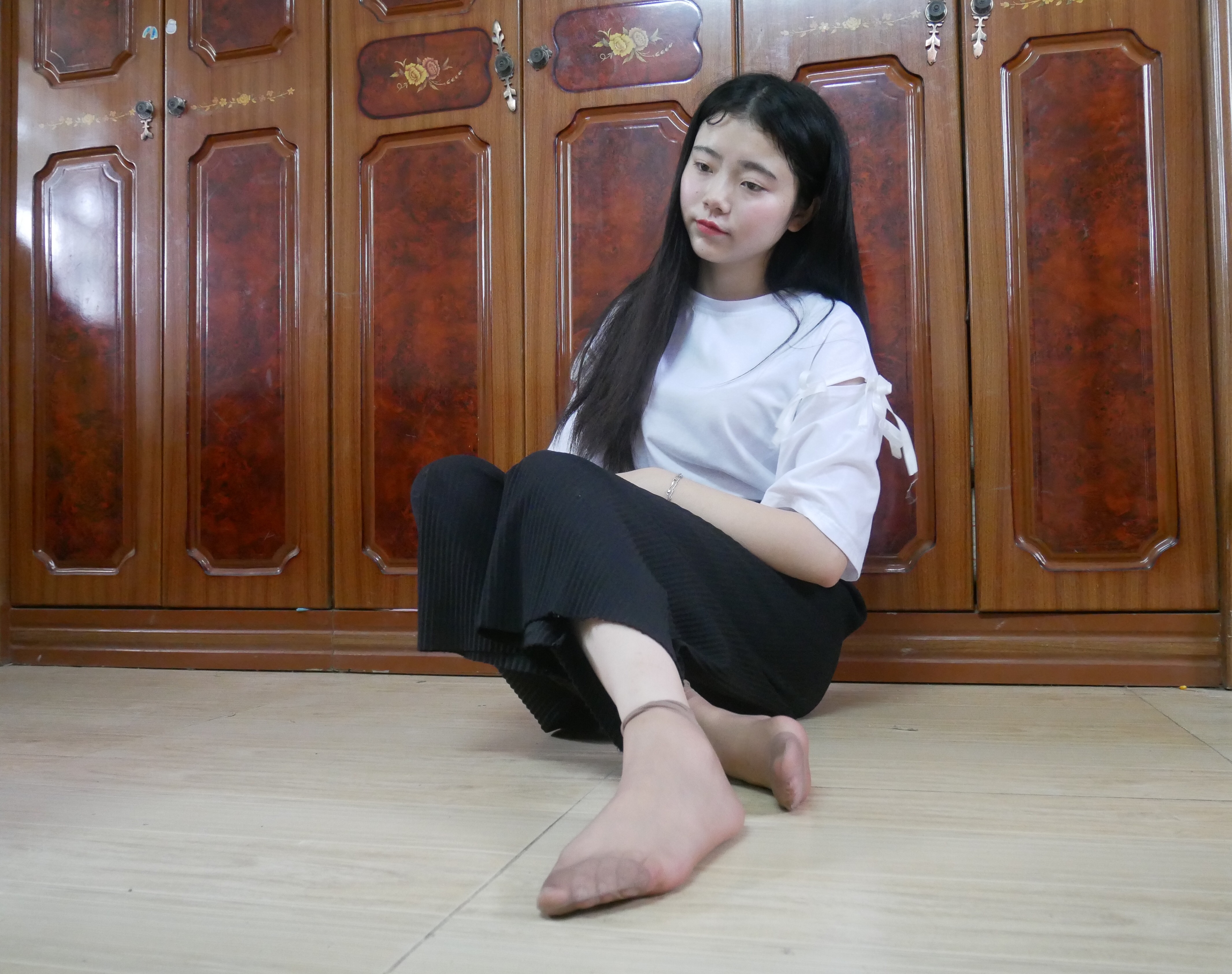 图片[23]-学妹校园寝室短丝系列009期 曹颖[112P138M]-六色网