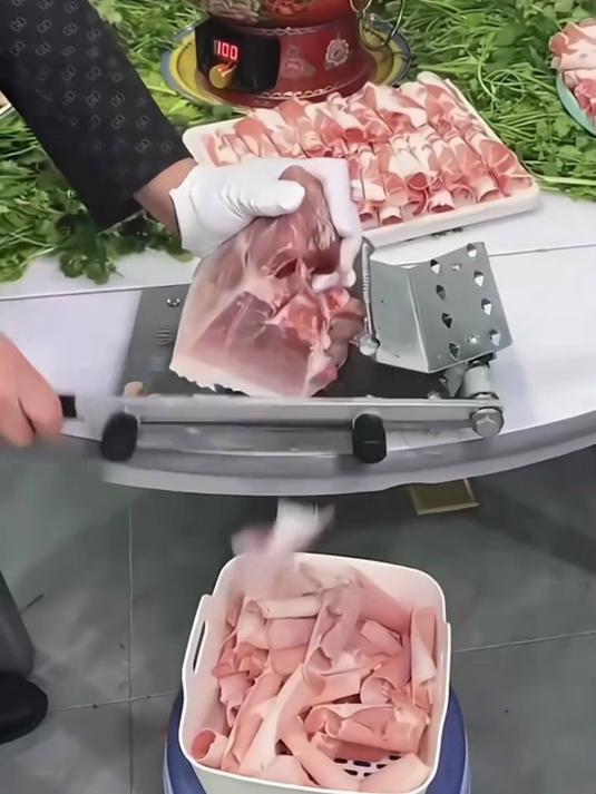 牛羊肉切卷机家用手动小型刨肉机