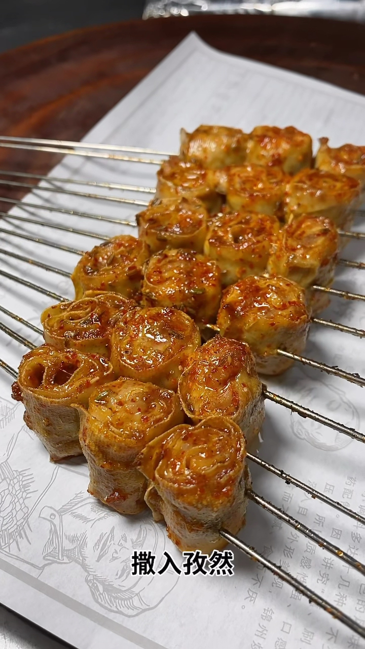 干豆腐卷肉馅教程