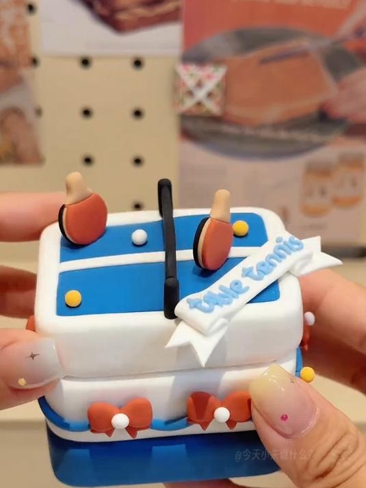 试试粘土奥运乒乓蛋糕唱片机~