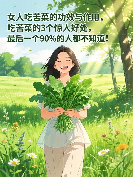女人吃苦菜的功效与作用，吃苦菜的3个惊人好处，最后一个90%的人都不知道！