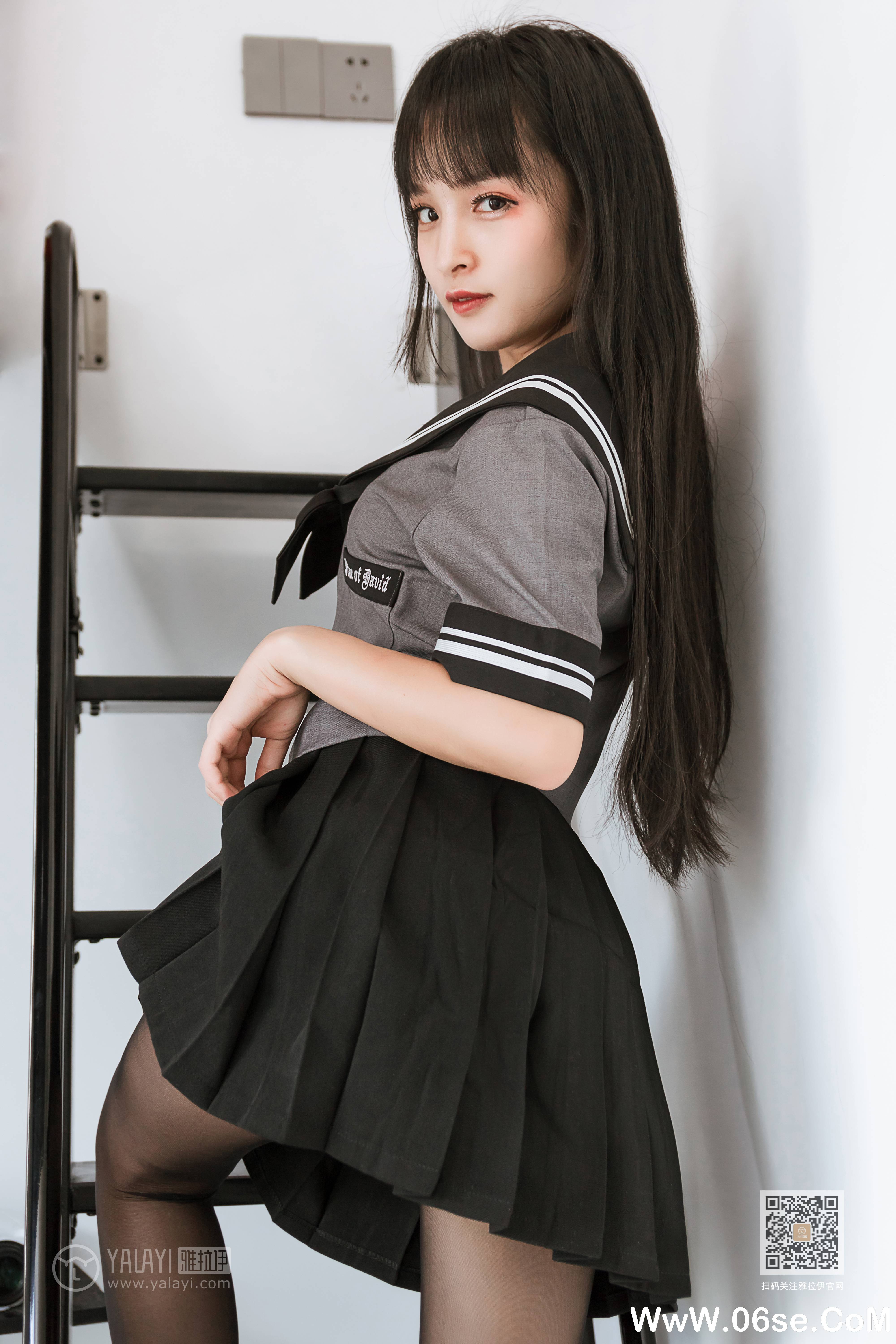 图片[3]-[YALAYI雅拉伊] 2020.04.10 NO.600 艾丽《疯狂的jk学妹》[42P+1P379M]-六色网