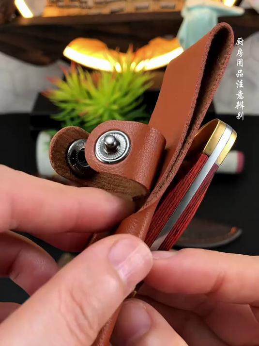 蒙古吃肉小刀,烧烤聚会野餐多用刀,带皮套户外家用厨房刀具!