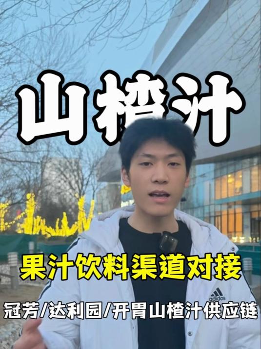 现在对接山楂果汁饮料供应链渠道,冠芳山楂树下、开卫春节卖爆!