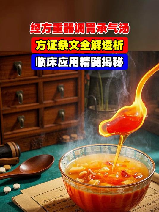经方重器调胃承气汤,方证条文全解透析,临床应用精髓揭秘