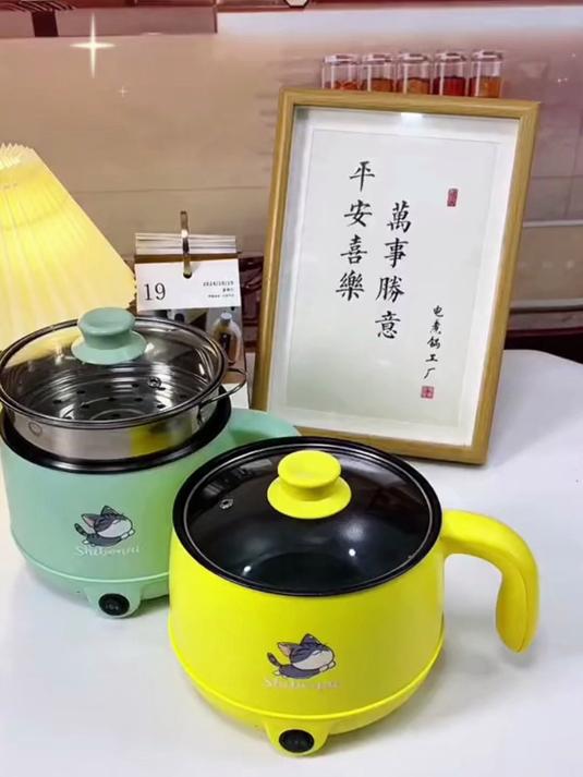 多功能电煮锅,蒸锅煮粥炖汤,一锅多用,省时省力!