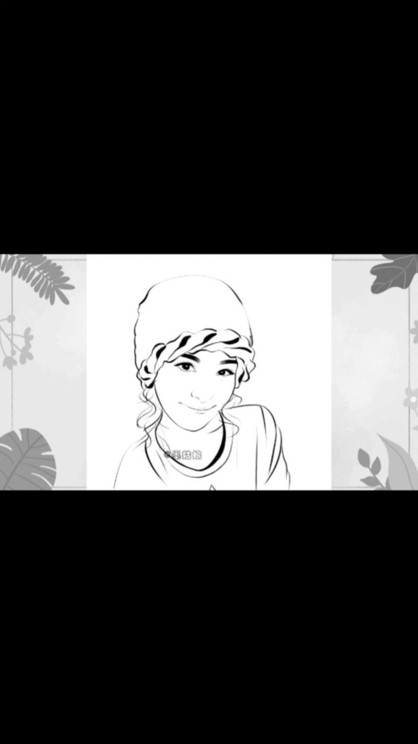 水墨风头像手绘简笔简约风卡通漫画插画人物