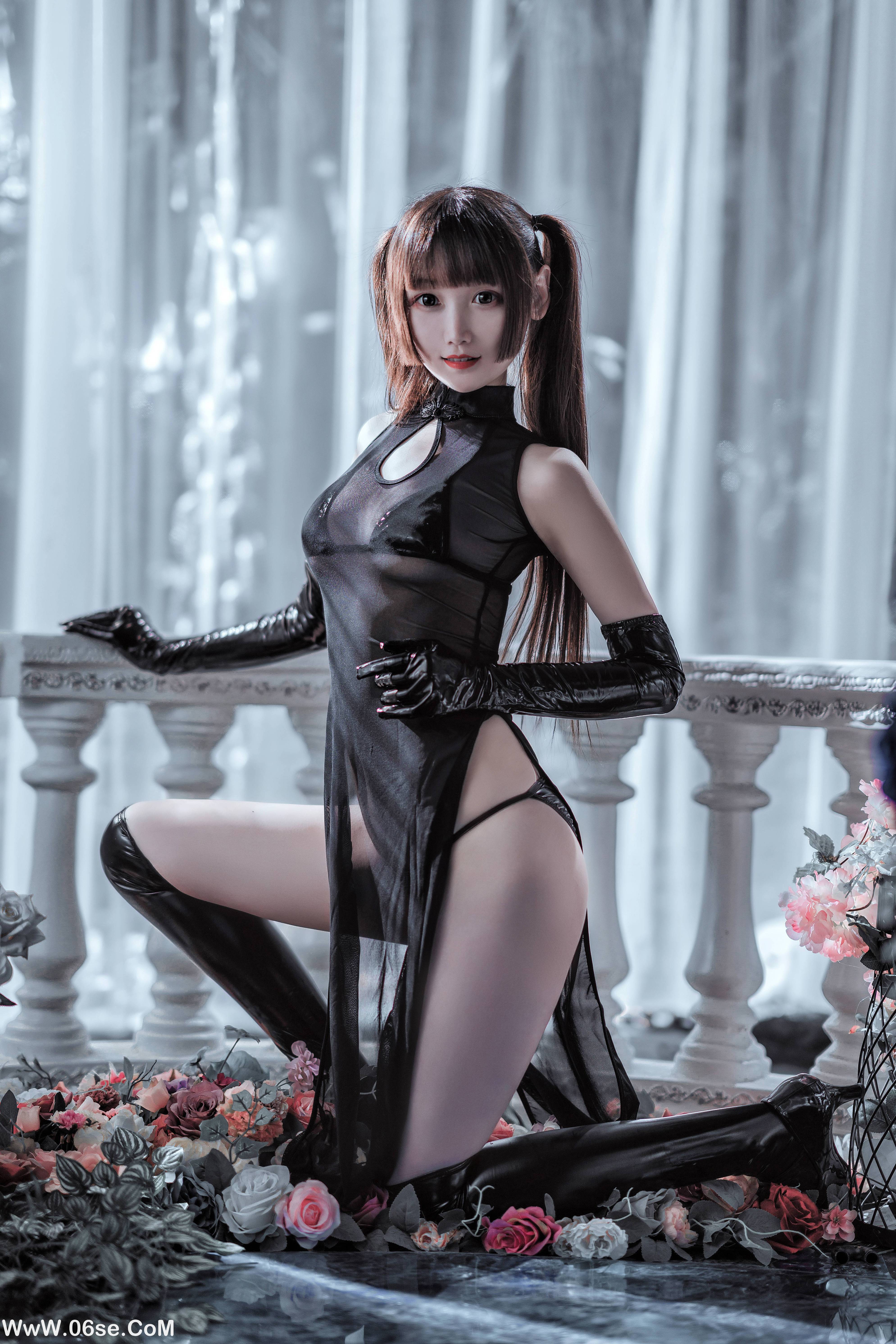 图片[15]-星野咪兔 NO.013 – 透视网纱旗袍[89P2.02G]-六色网