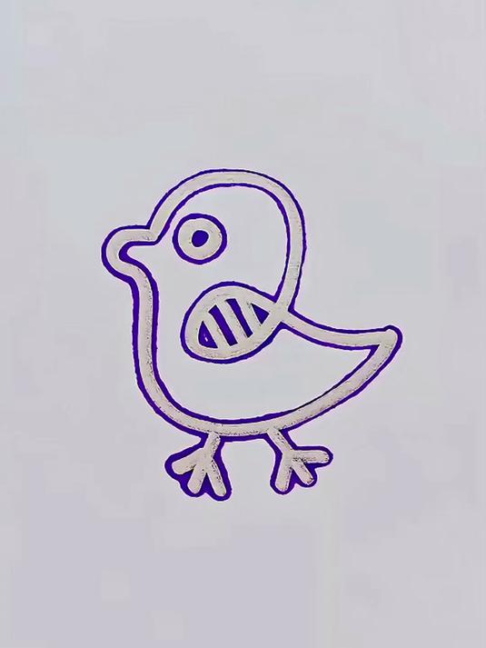 一看就会的小鸭子简笔画，你学会了吗？