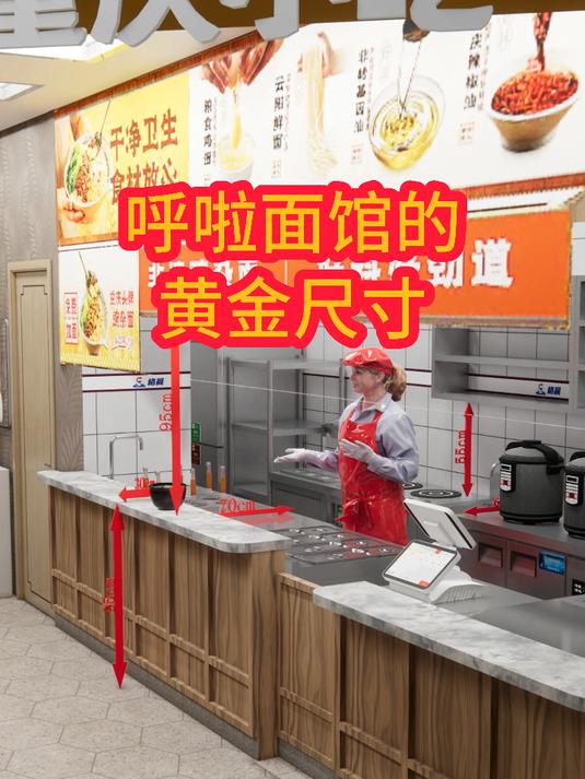 呼啦面馆的黄金尺寸
