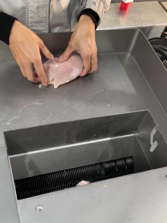新鲜鸡胸肉猪肉牛肉切片用什么机器 全自动多功能切肉片机