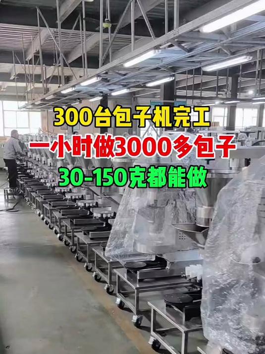 全自动小型包子机下线,30-150克包子都能做