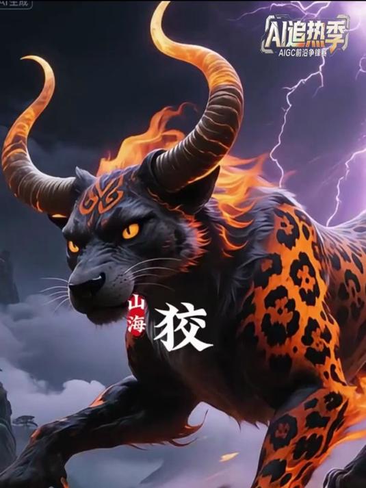 《山海经· 狡》记载,狡是翼望山神兽,状如犬却有豹纹