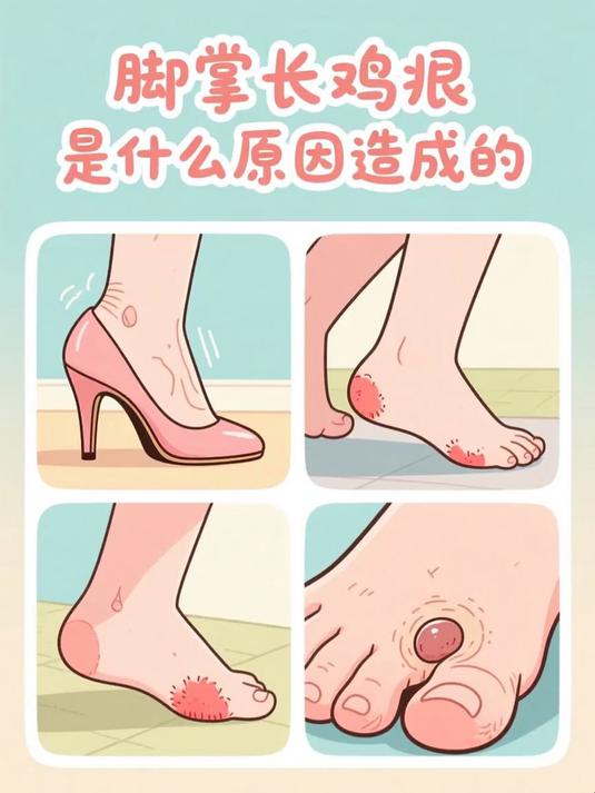 脚掌长鸡眼是什么原因造成的