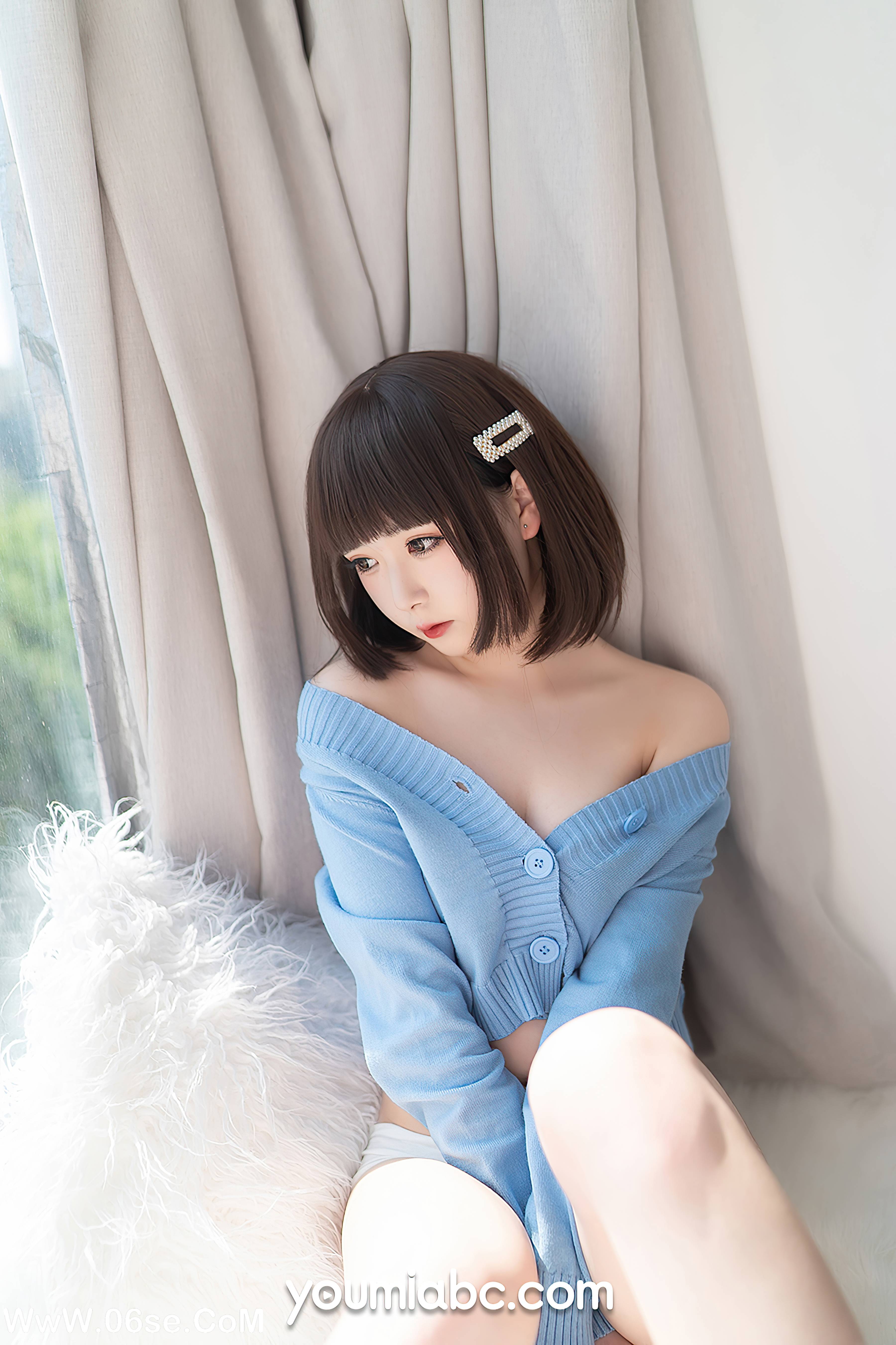 图片[20]-[YouMi尤蜜] 2020.11.30 薄荷蓝之夏 向小圆[34+1P511M]-六色网