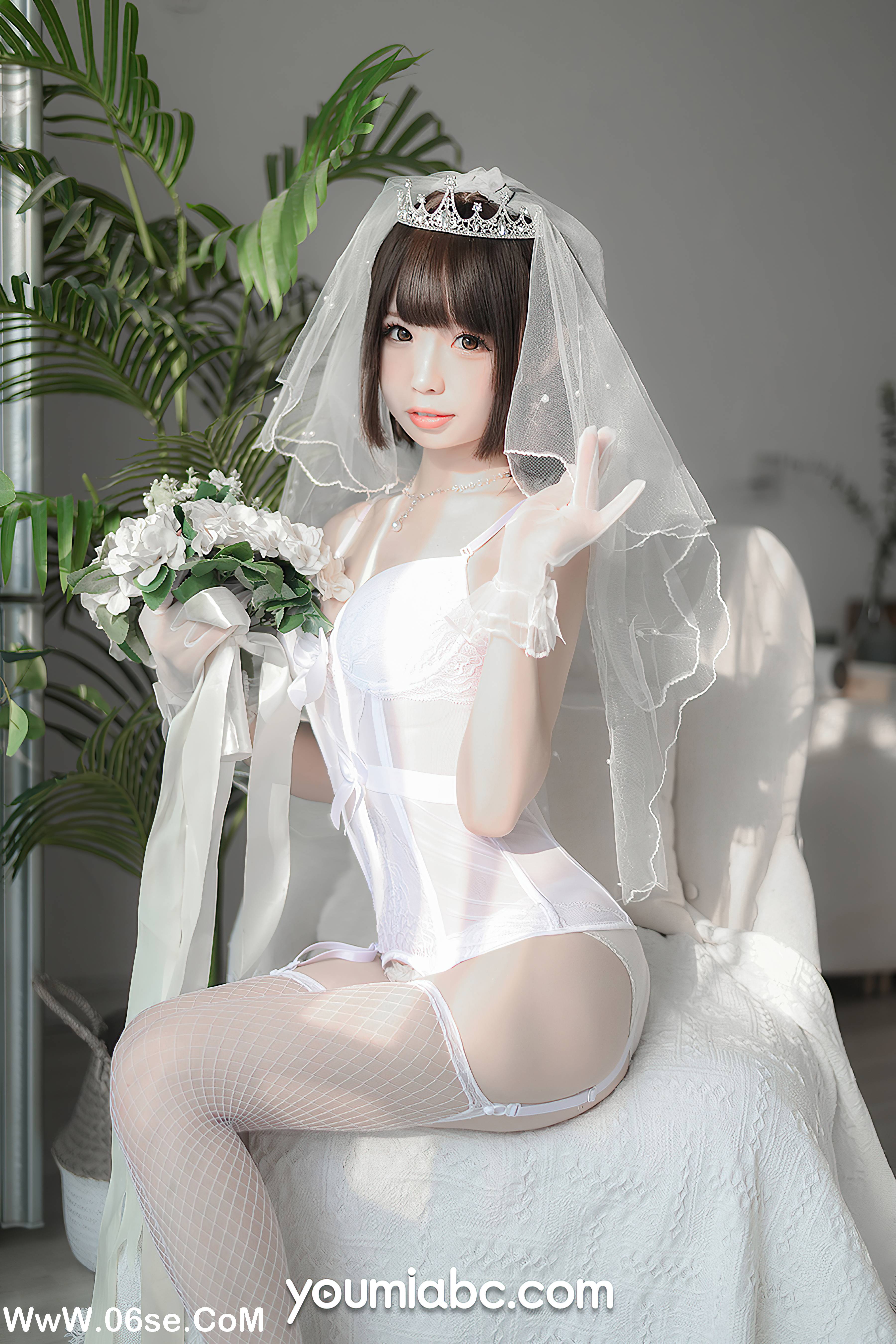 图片[8]-[YouMi尤蜜] 2020.11.10 白皙花嫁 甜椒妙妙mio[41+1P651M]-六色网