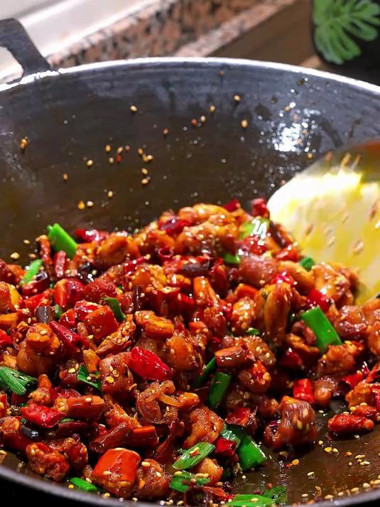 想吃重庆辣子鸡丁了,自己在家就能做