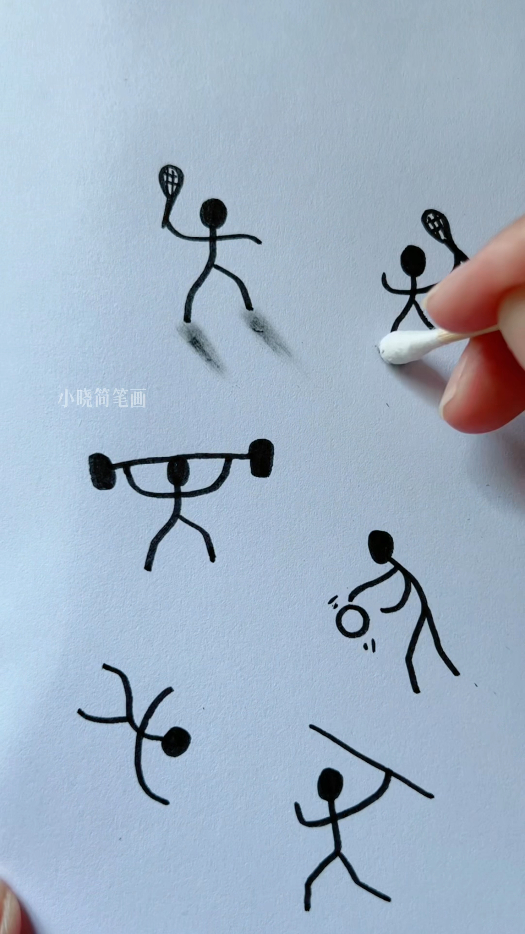 立体小人这样画,有手就会