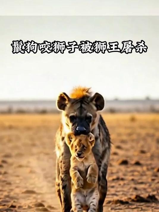 胆大包天的鬣狗咬死了小狮子,5头雄狮正气势汹汹地冲向了鬣狗