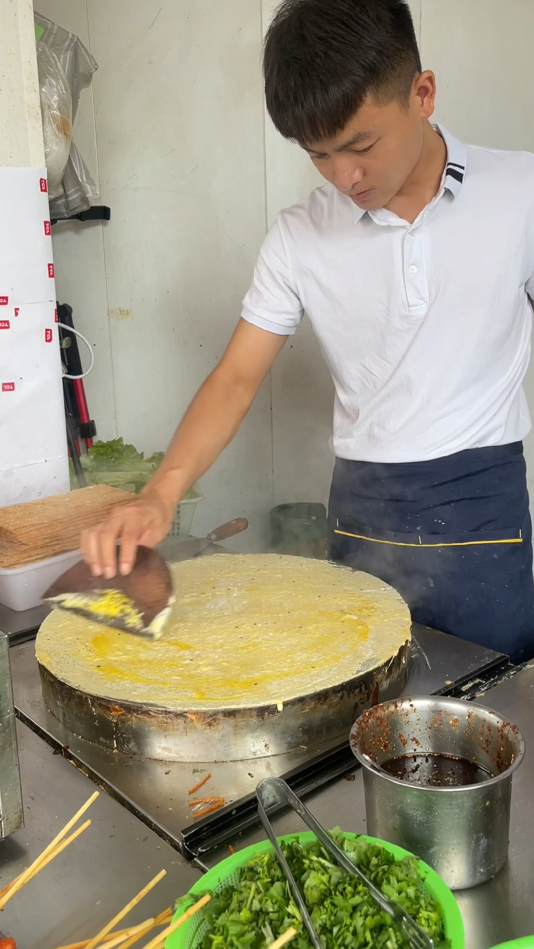 纯手工制作杂粮煎饼你喜欢吃吗