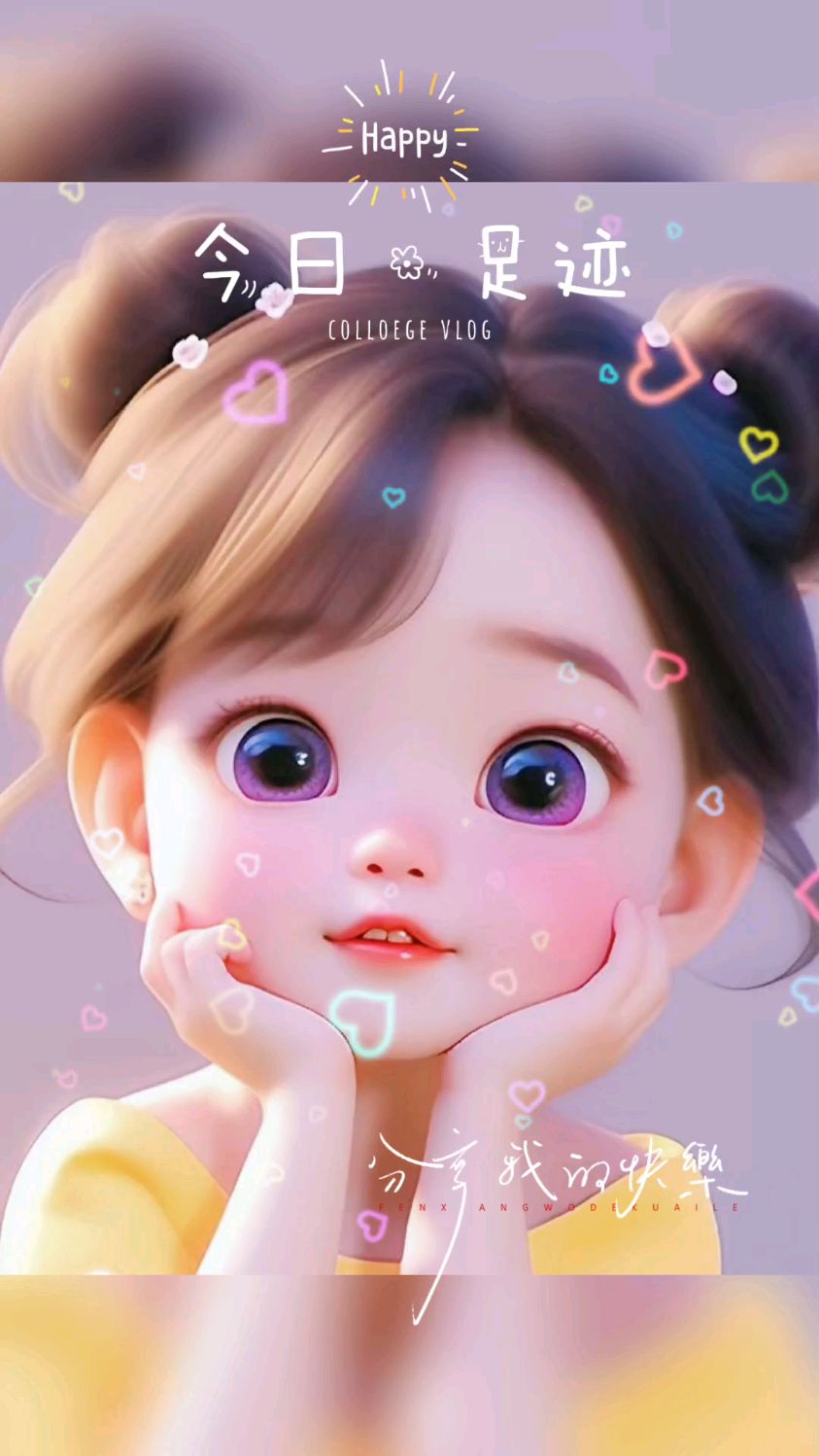 可爱的小女孩头像与你分享