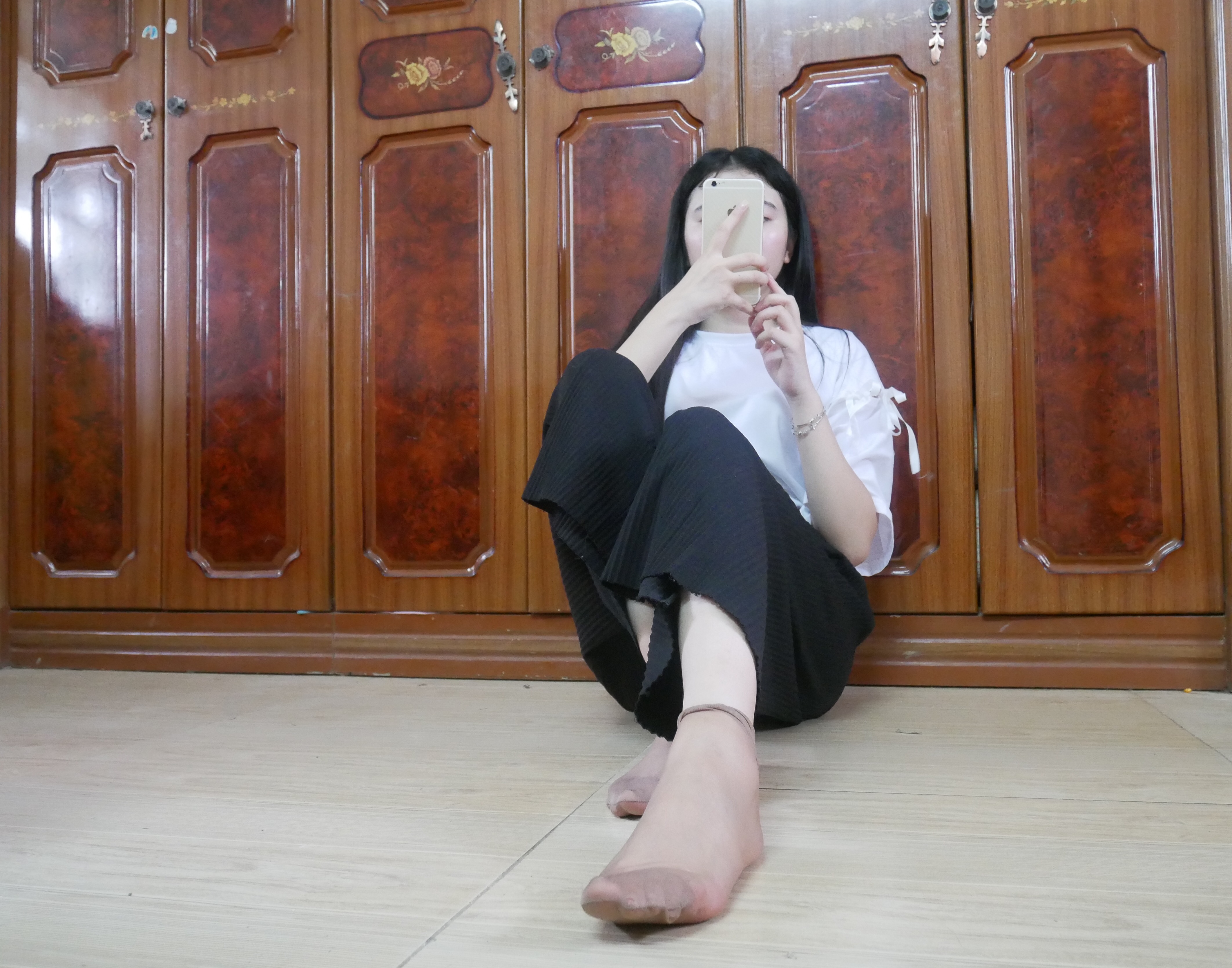 图片[63]-学妹校园寝室短丝系列009期 曹颖[112P138M]-六色网