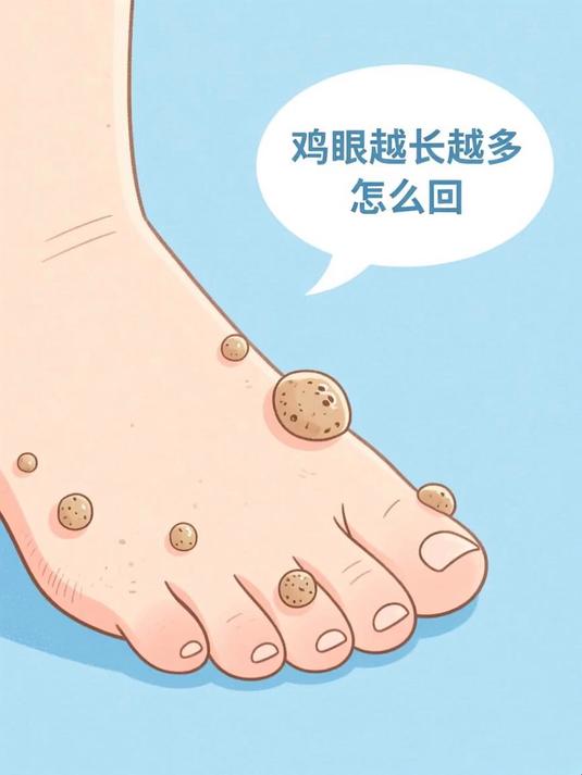 鸡眼越长越多怎么回事 #健康扬帆季#