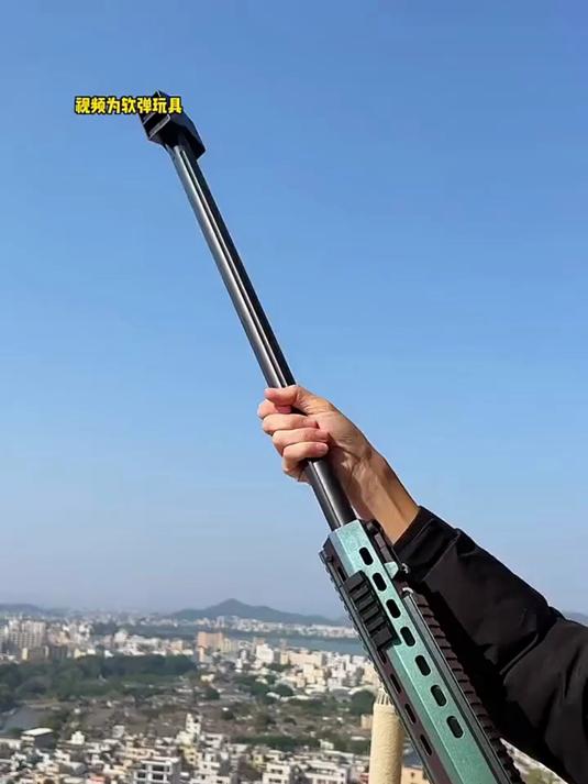 男孩吃鸡套装!AWM抛壳软弹枪安全材质家长安心