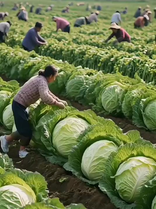 老辈说冬储白菜能长半个人大?真的有这么大的白菜吗?