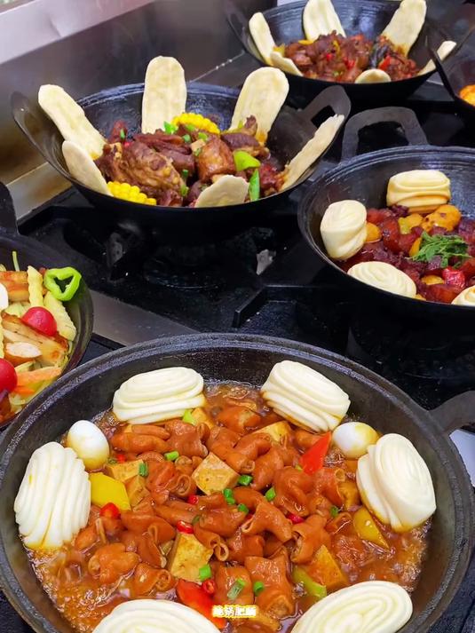 快餐小地锅,七种口味,30多种菜品,一人一锅新颖有特色