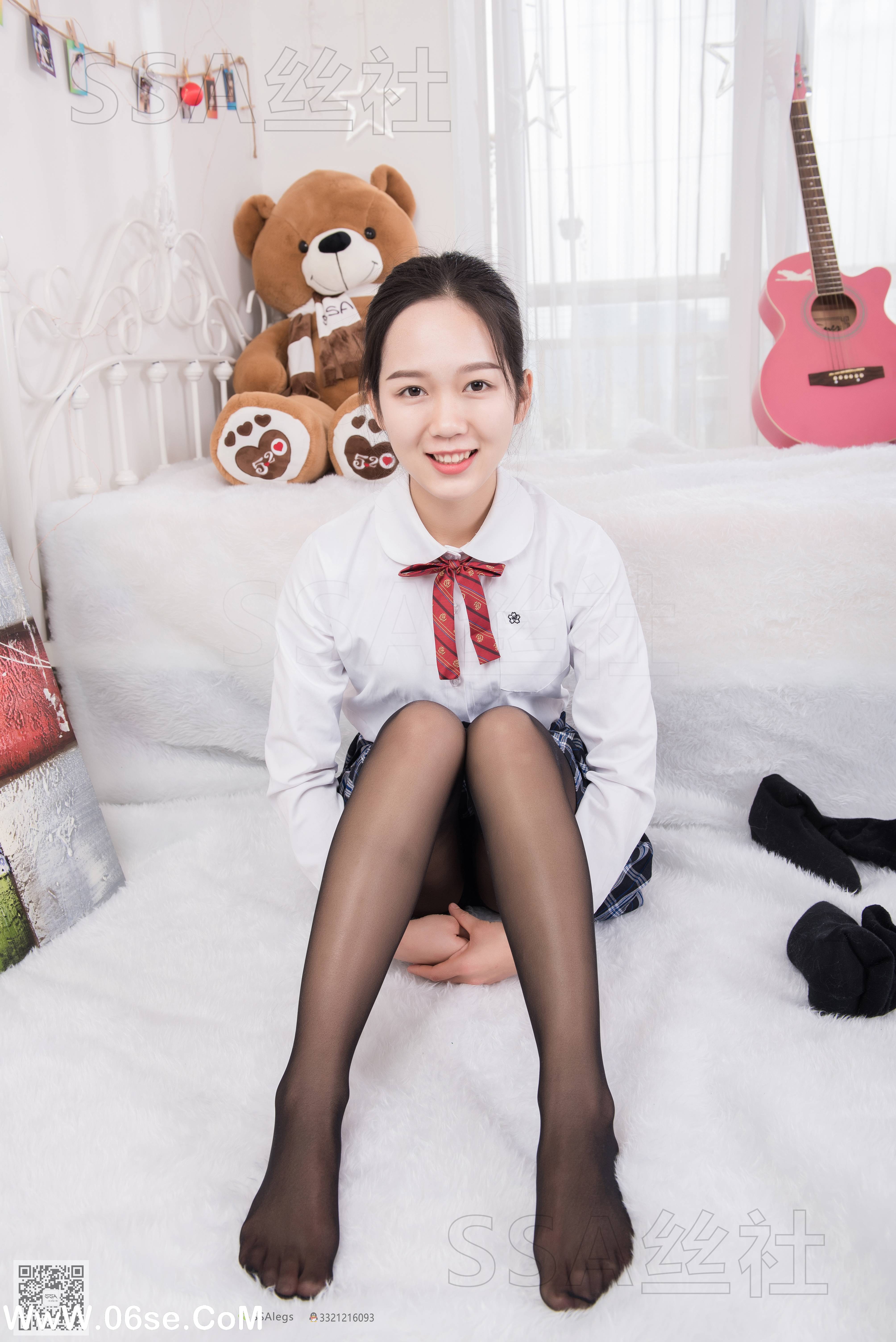 图片[85]-[SSA丝社] NO.073 萱萱 JK制服黑丝写真集[122P1.41G]-六色网