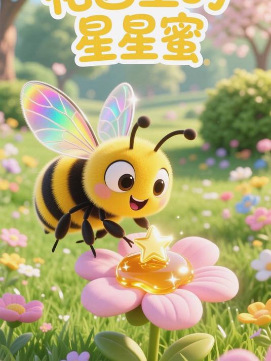 小蜜蜂的花蜜星星与花园派对