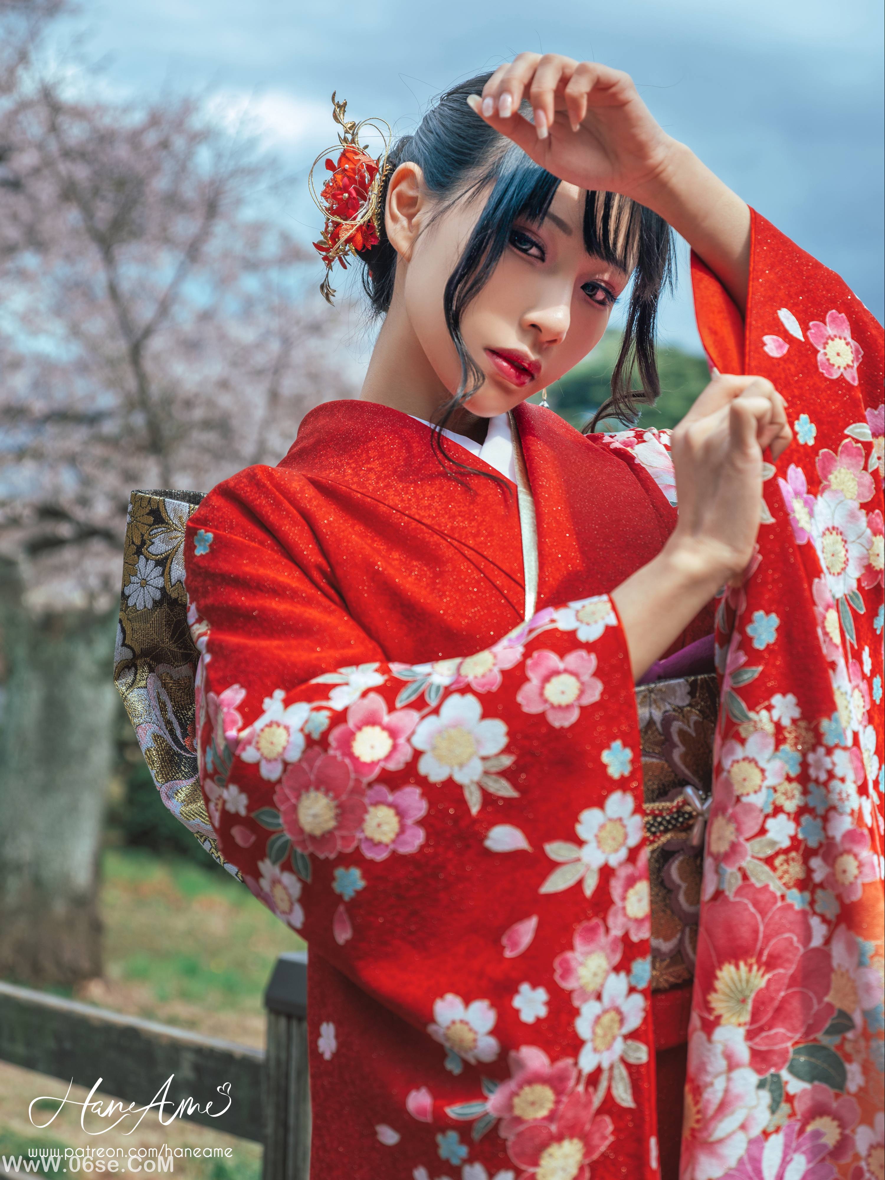 图片[19]-Hane Ame 雨波写真 NO.013 – 赤紅和服[38P736M]-六色网